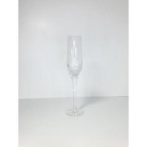 Ceska SUZANNA, Crystal Fluted Champagne Glass, 10 1/2” Signed